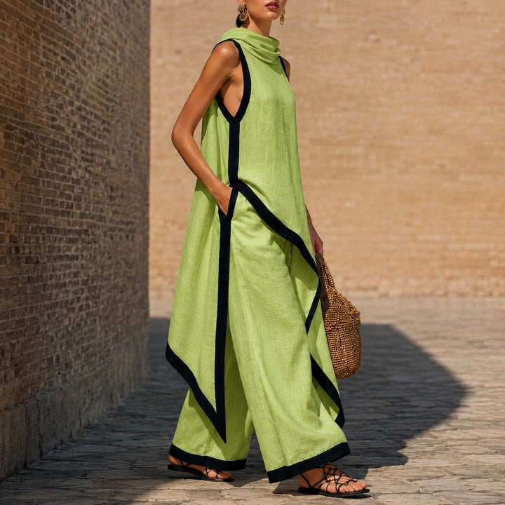 Sirocco Contrast-Trim Sleeveless Set — ce_pivot_side_06