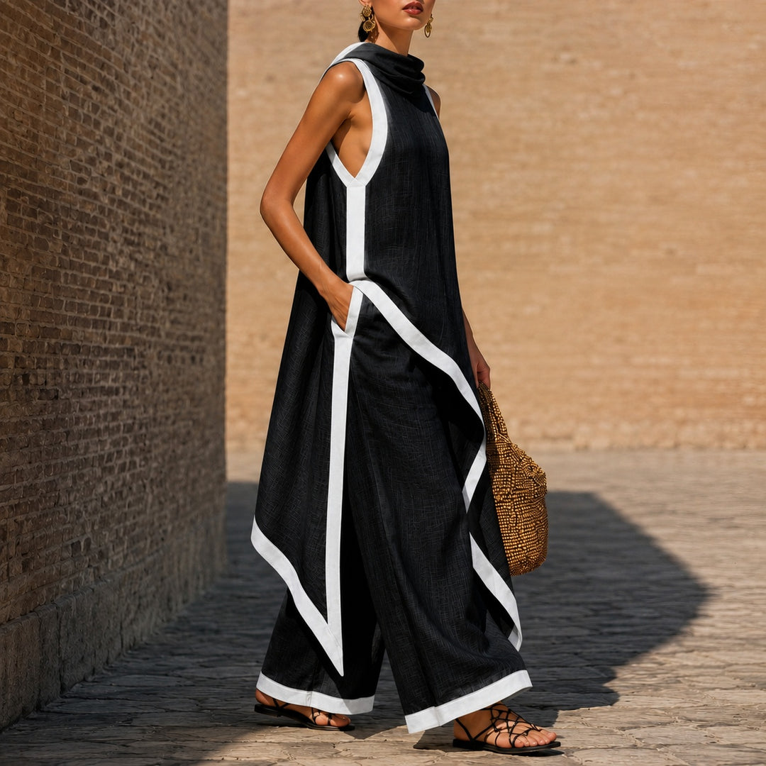 Sirocco Contrast-Trim Sleeveless Set — ce_pivot_side_07