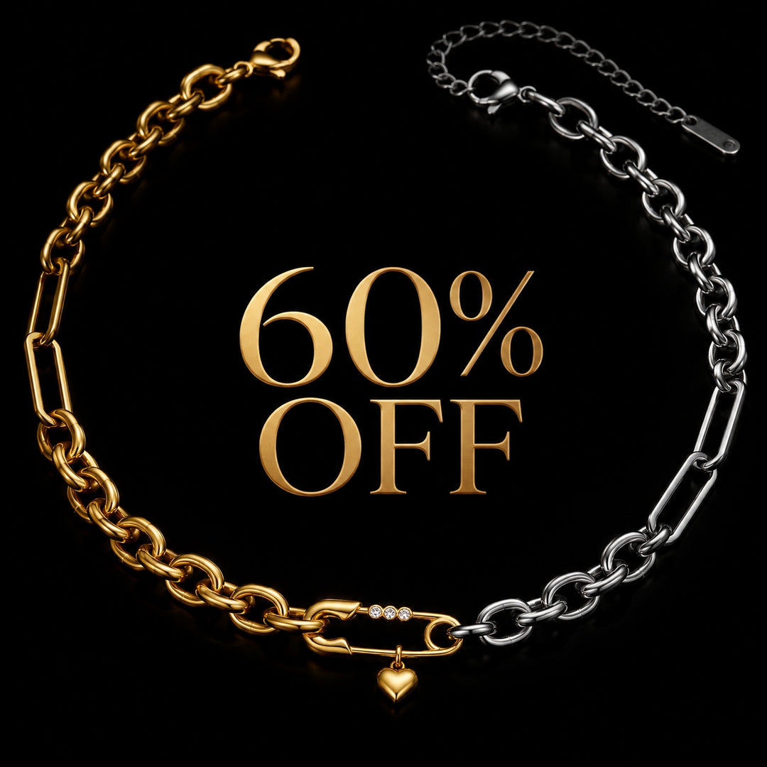 Spilla Safety Pin Two-Tone Necklace — ce_metastatic_07