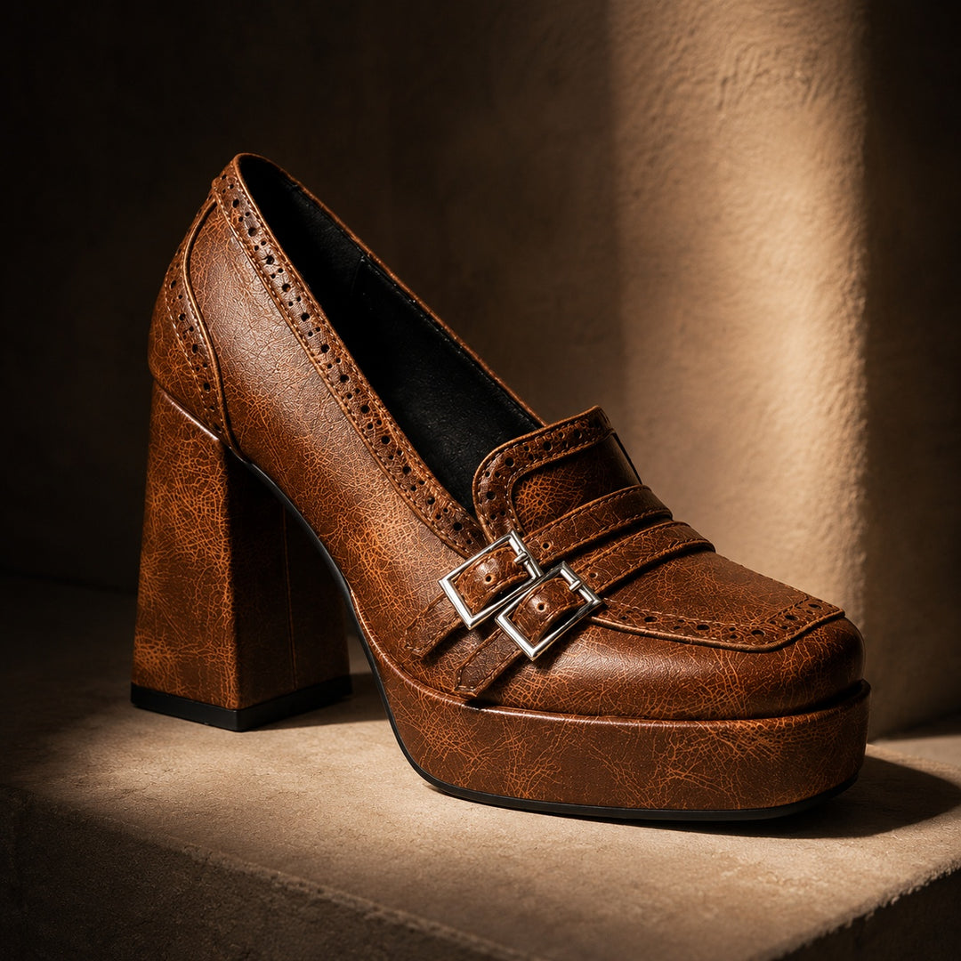 Traforata Double-Buckle Platform Loafers — ce_metastatic_02