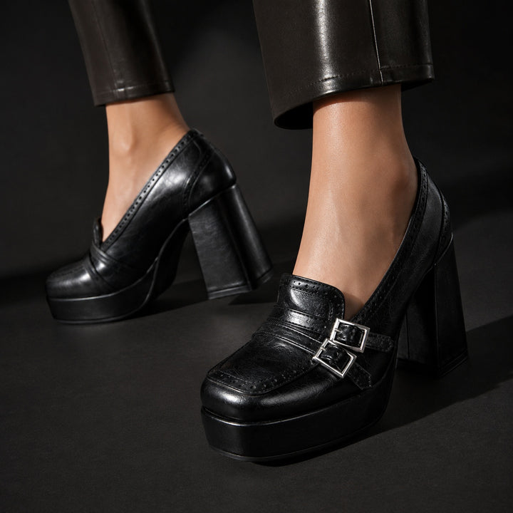 Traforata Double-Buckle Platform Loafers — ce_metastatic_08
