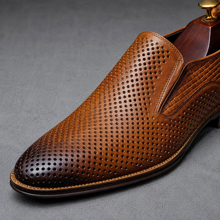 Traforato Perforated Leather Loafers