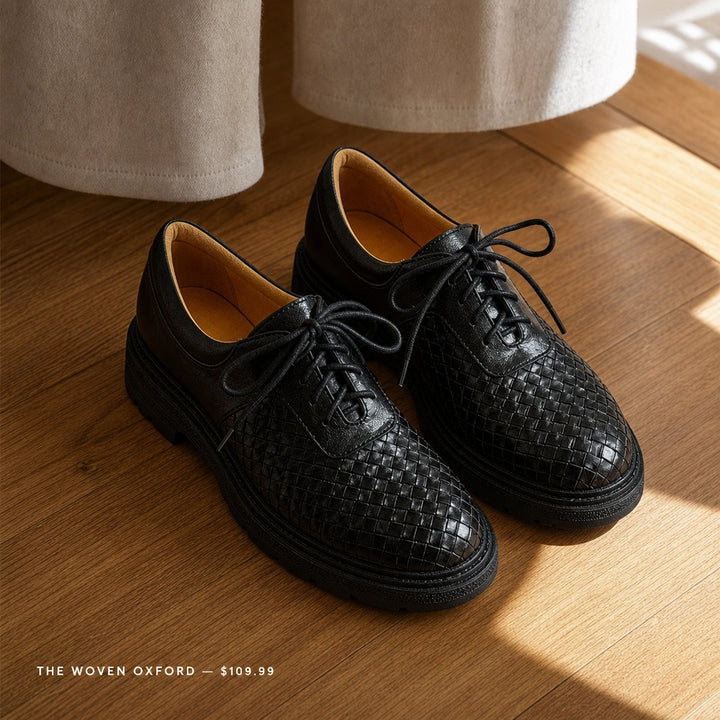 Tressa Woven Leather Oxfords — 06_lifestyle_floor_crop