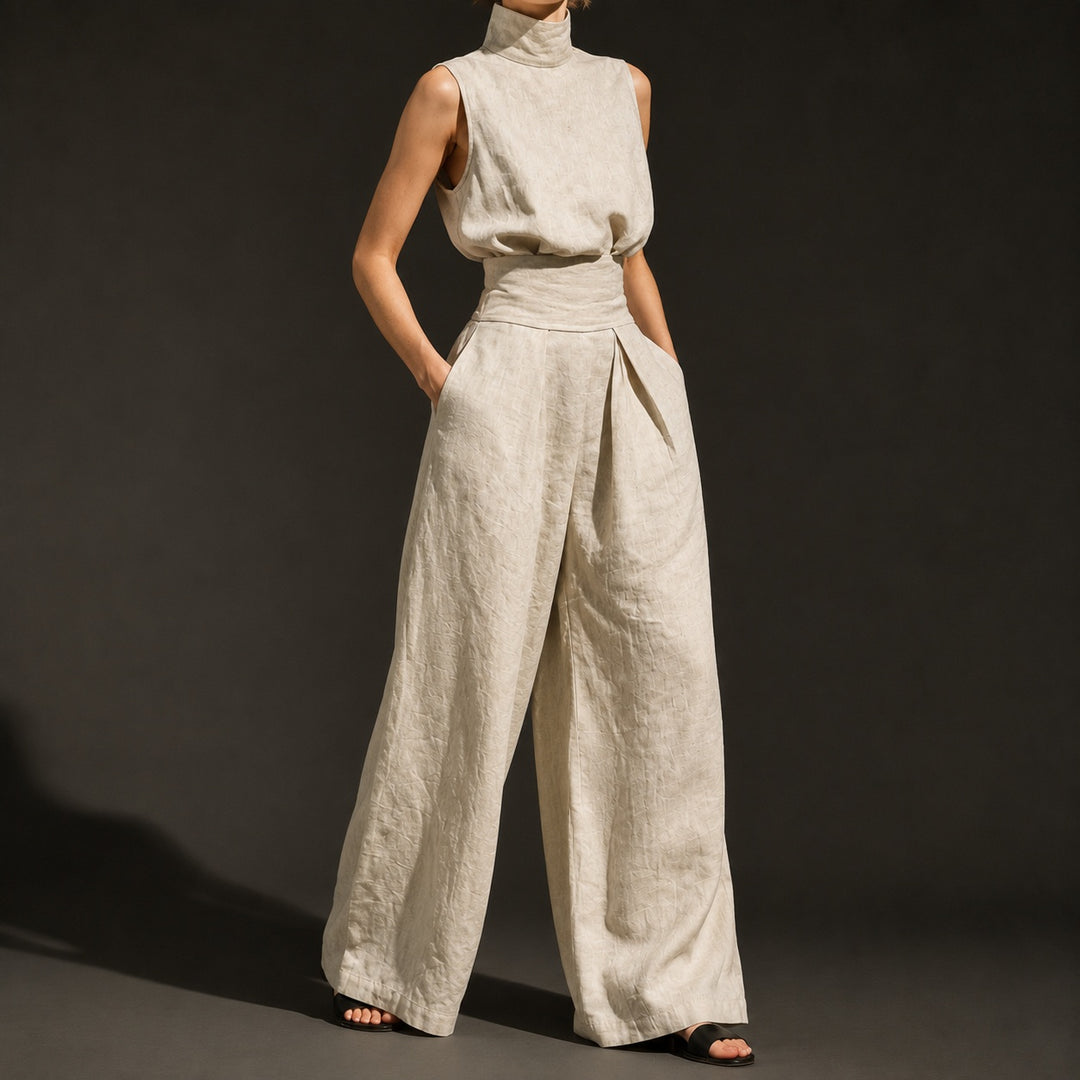 Vestale High-Neck Linen Set — ce_studio_01