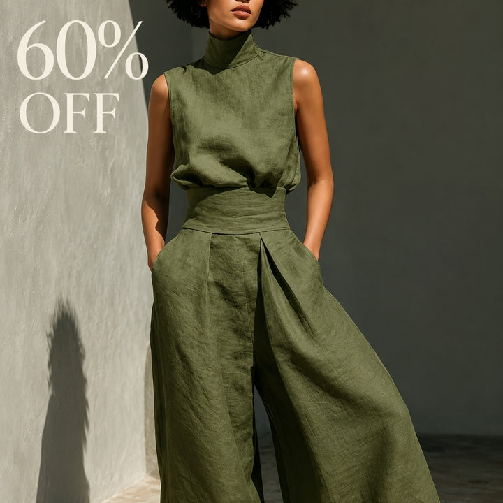 Vestale High-Neck Linen Set — ce_metastatic_01
