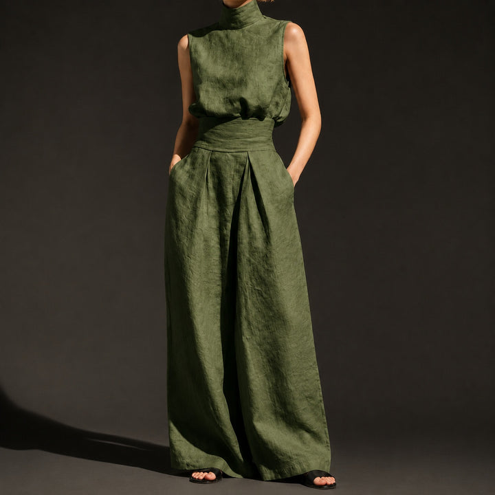Vestale High-Neck Linen Set — ce_studio_01