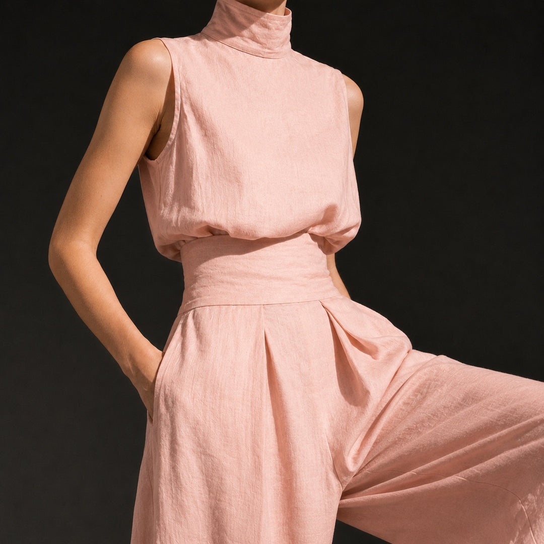 Vestale High-Neck Linen Set — ce_studio_01
