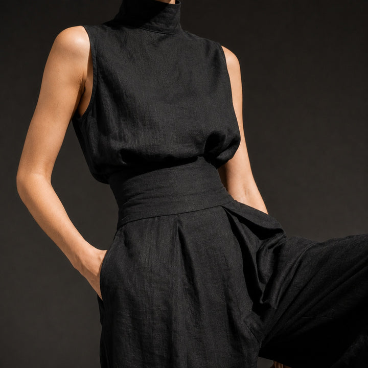 Vestale High-Neck Linen Set — ce_studio_01