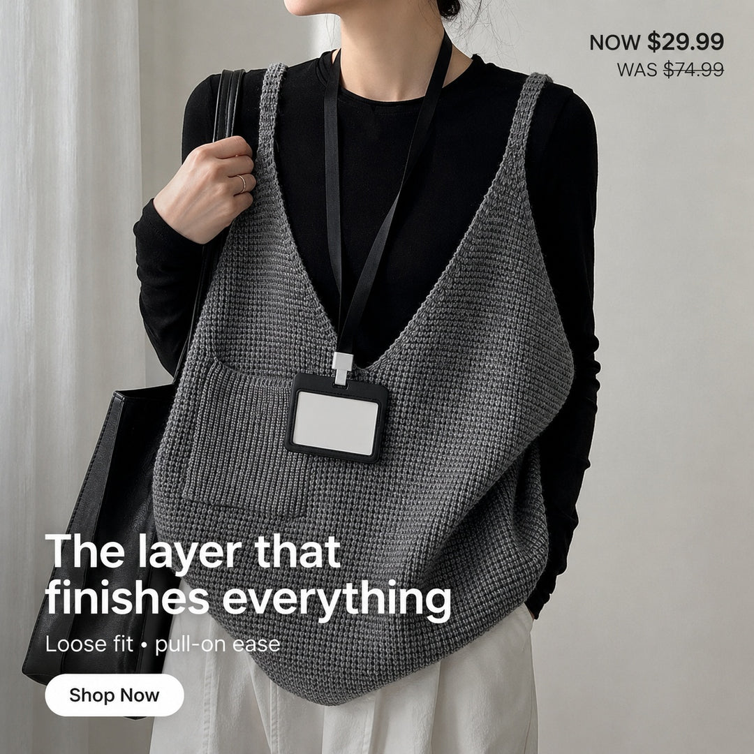 Waffleknit Slouch Vest — ce_metastatic_04
