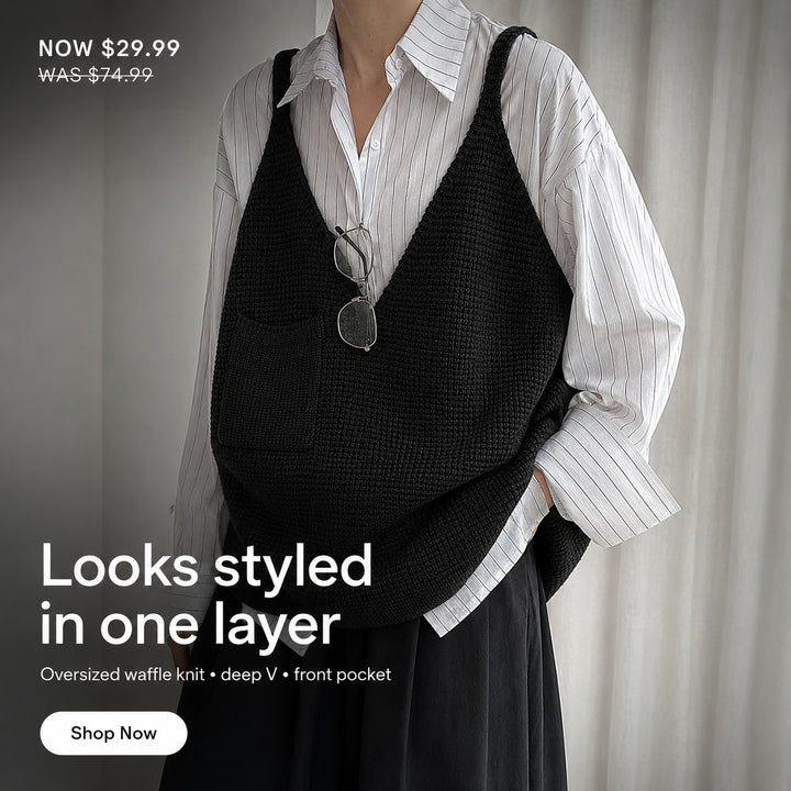 Waffleknit Slouch Vest — ce_metastatic_06