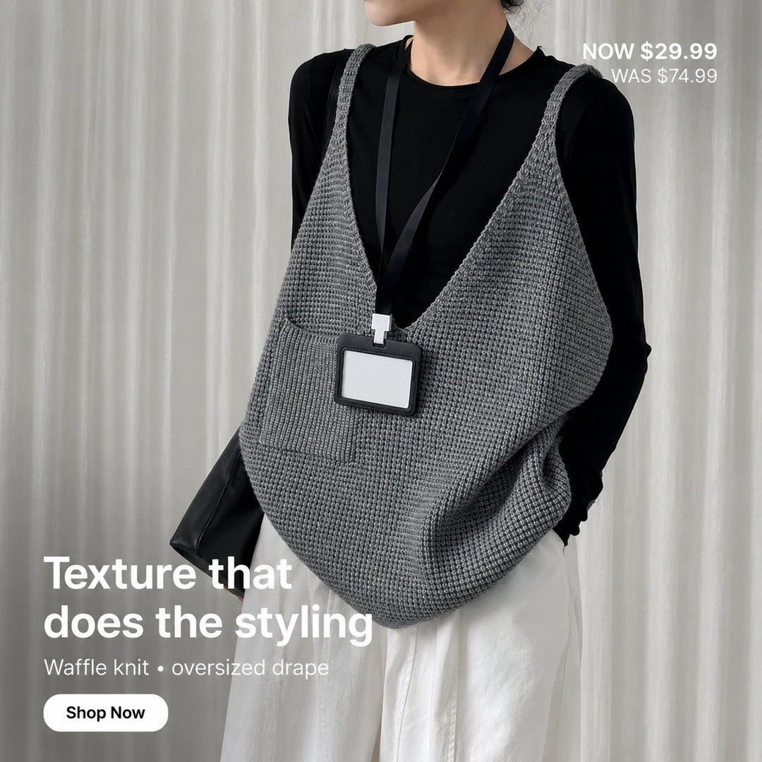 Waffleknit Slouch Vest — ce_metastatic_08
