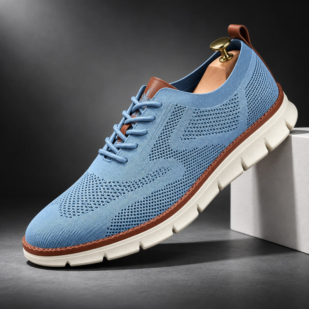 Wingtip Knit Sneakers — ce_angle_01