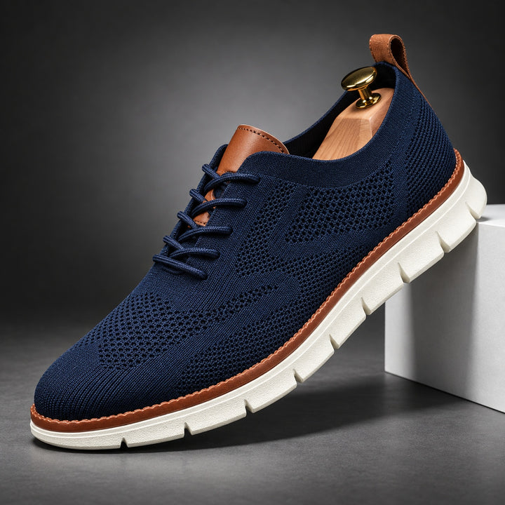 Wingtip Knit Sneakers — ce_angle_01