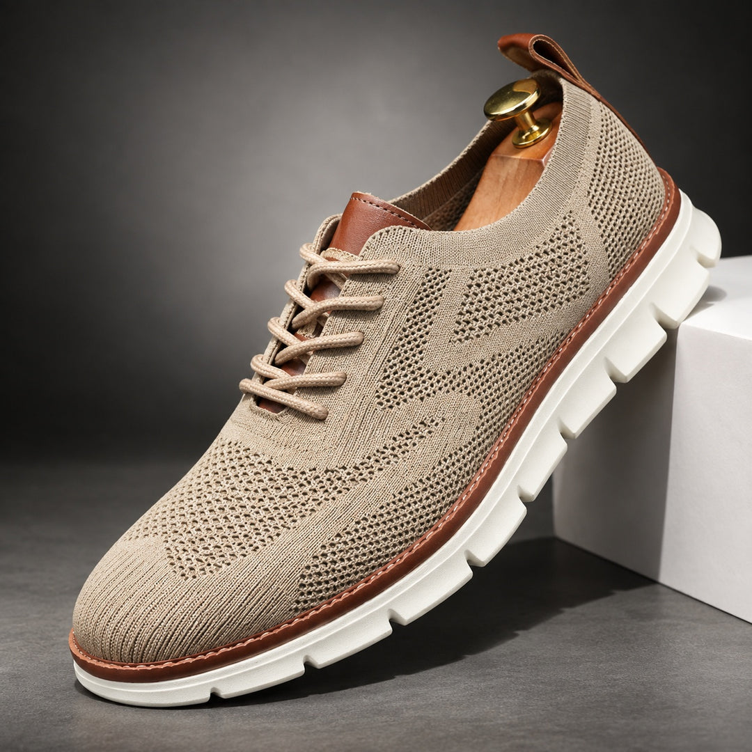 Wingtip Knit Sneakers — ce_angle_01