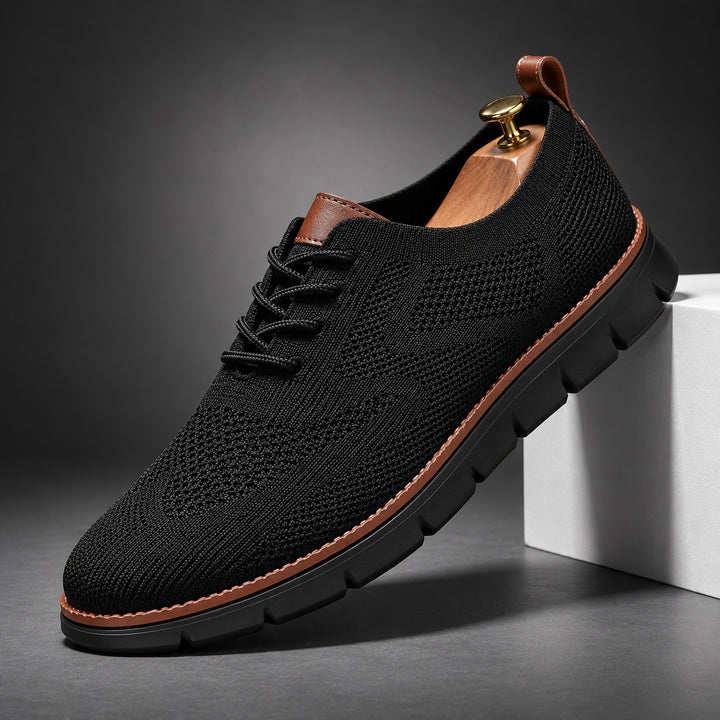 Wingtip Knit Sneakers — ce_angle_01