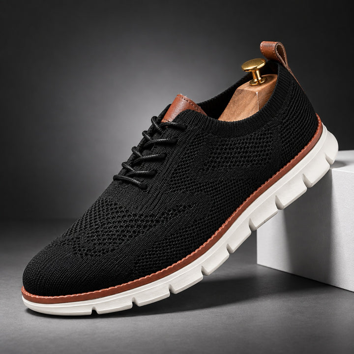 Wingtip Knit Sneakers — ce_angle_01