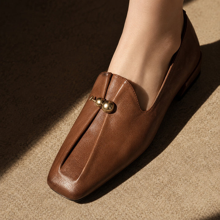 Zucchetta Gourd-Charm Square-Toe Loafers — ce_metastatic_03