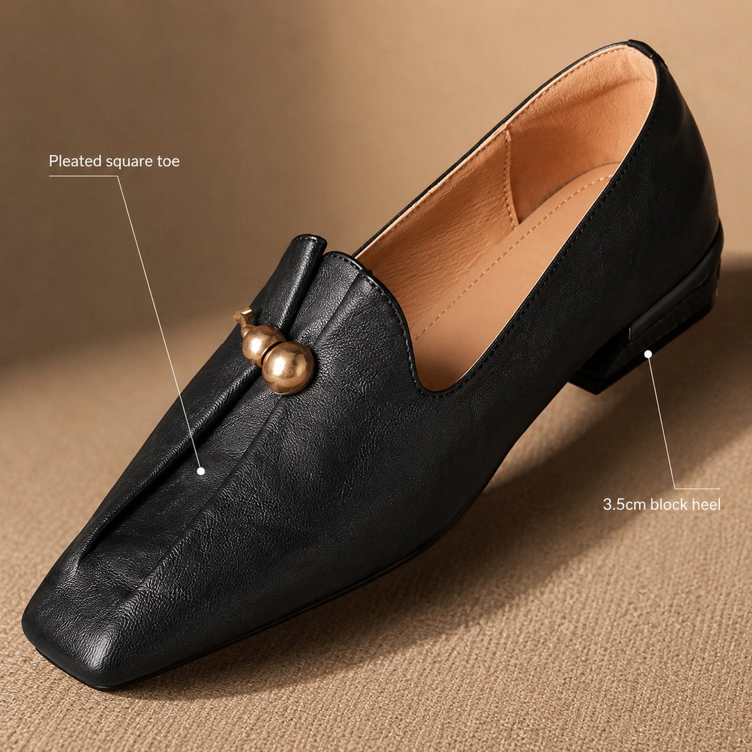 Zucchetta Gourd-Charm Square-Toe Loafers — ce_metastatic_04
