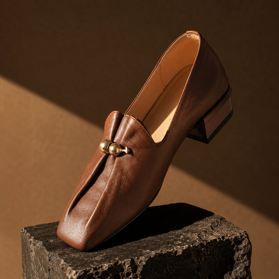 Zucchetta Gourd-Charm Square-Toe Loafers — ce_metastatic_08